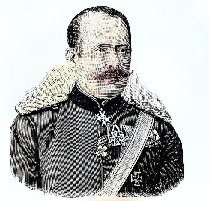 Framed Print : Military Persons in the Franco-Prussian War 1870, 1871, Major von Koerber, Germany, Historical, digitally restored reproduction from a 19th century original Framed Print : Military Persons in the Franco-Prussian War 1870, 1871, Major von Koerber, Germany, Historical, digitally restored reproduction from a 19th century original