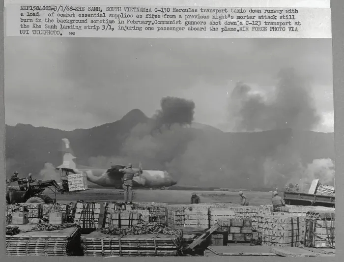Framed Print : Military Plane Landing at Khe Sanh Framed Print : Military Plane Landing at Khe Sanh