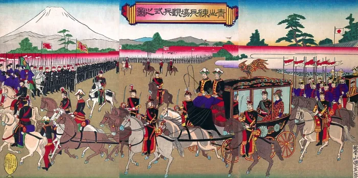 Framed Print : Military Review at Aoyana Framed Print : Military Review at Aoyana