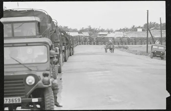 Framed Print : Military Traffic in South Vietnam Framed Print : Military Traffic in South Vietnam