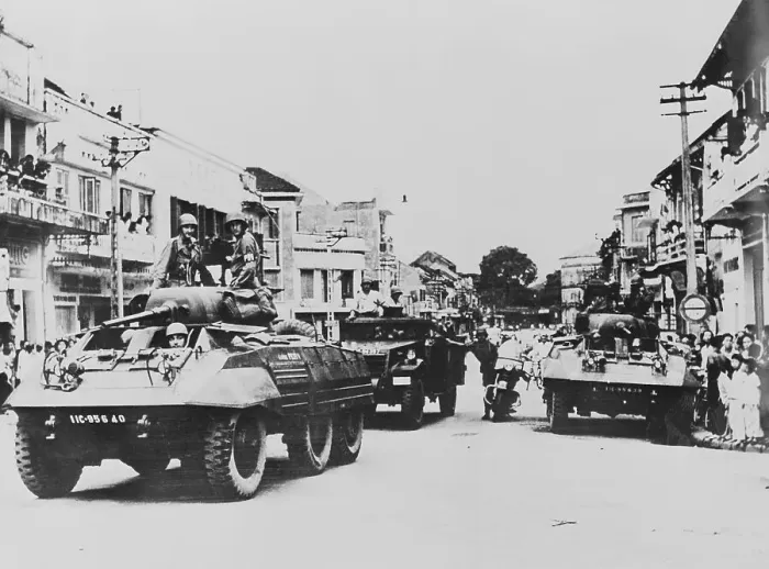 Framed Print : Military Troops Leaving a City Framed Print : Military Troops Leaving a City