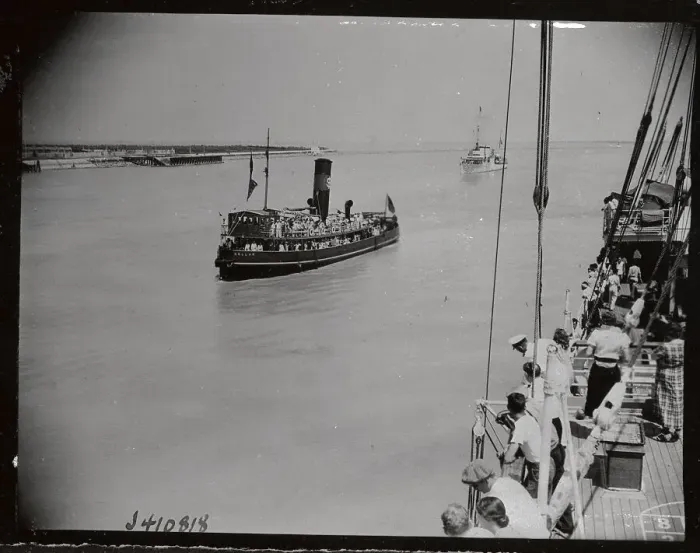 Framed Print : Military Vessels Sailing at Sea