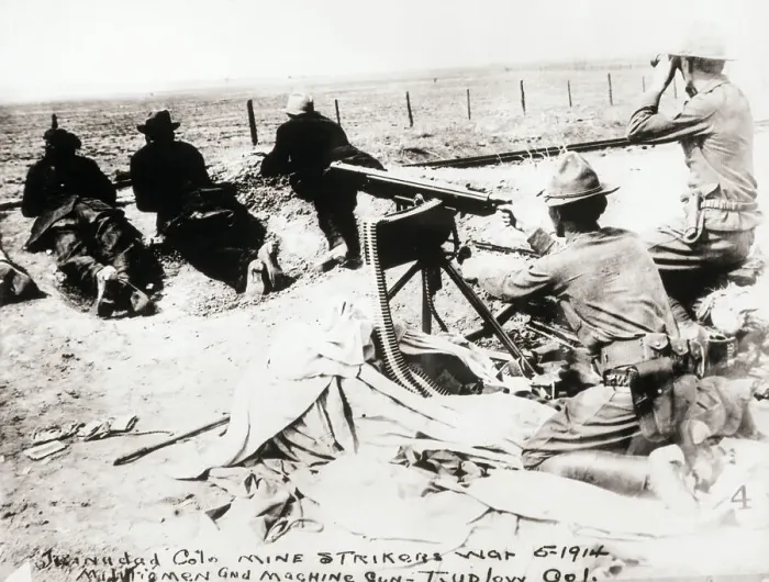 Framed Print : Militiamen and Machine Gun Framed Print : Militiamen and Machine Gun