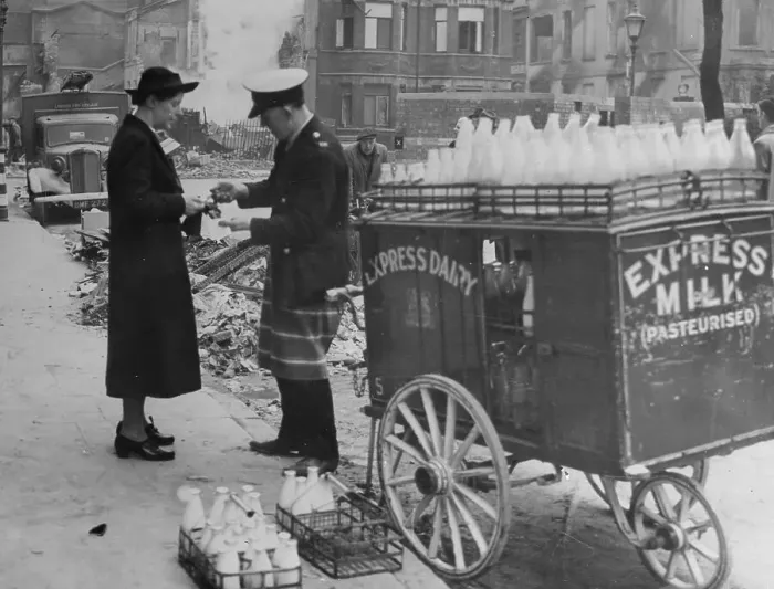 Framed Print : Milkman Making Deliveries Framed Print : Milkman Making Deliveries