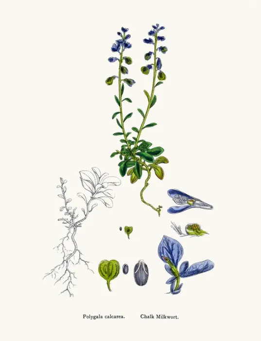 Framed Print : Milkwort medicinal plant for cancer treatment Framed Print : Milkwort medicinal plant for cancer treatment