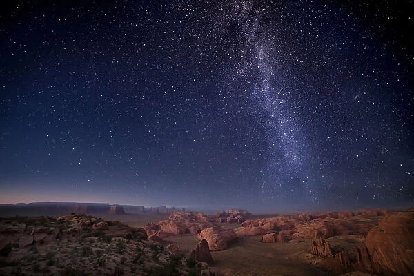Milky Way over Arizona Desert Mesas