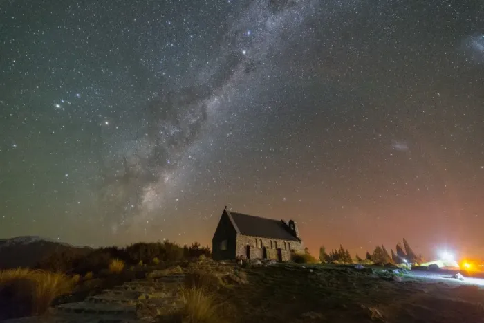 Framed Print : Milky Way at Church of The Good Shepherd Framed Print : Milky Way at Church of The Good Shepherd