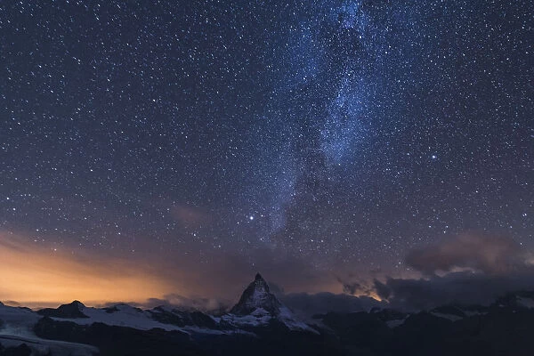 Milky Way Galaxy over th Matterhorn