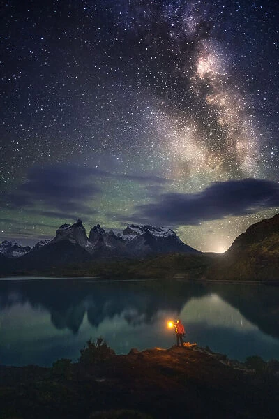 Milky Way at Lago Pehoe, Torres del Paine National Park