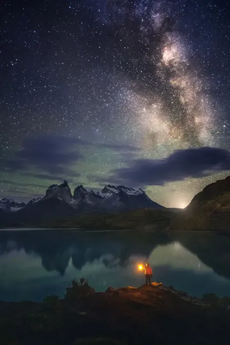 Framed Print : Milky Way at Lago Pehoe, Torres del Paine National Park Framed Print : Milky Way at Lago Pehoe, Torres del Paine National Park