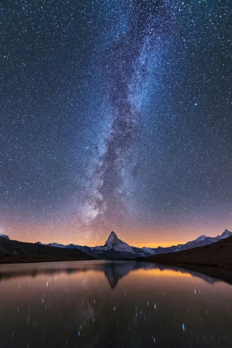 Framed Print : Milky way over Matterhorn Framed Print : Milky way over Matterhorn