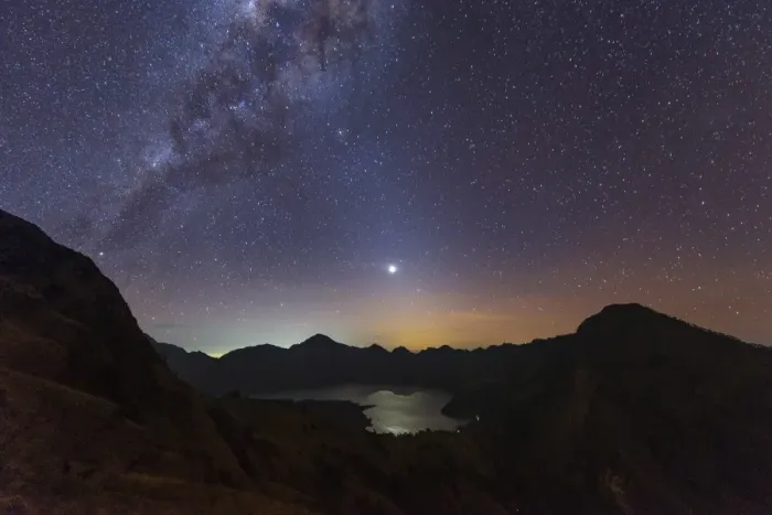 Framed Print : Milky way at Rinjani Framed Print : Milky way at Rinjani