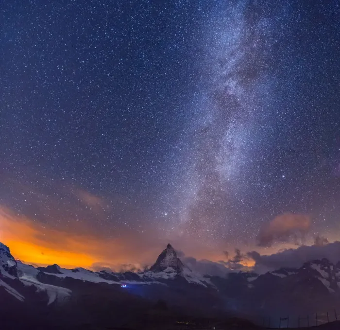 Framed Print : Milkyway over Matterhorn