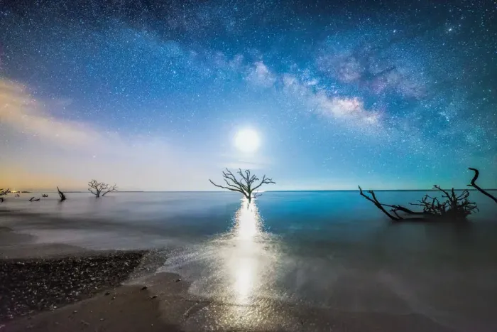 Framed Print : milkyway shore