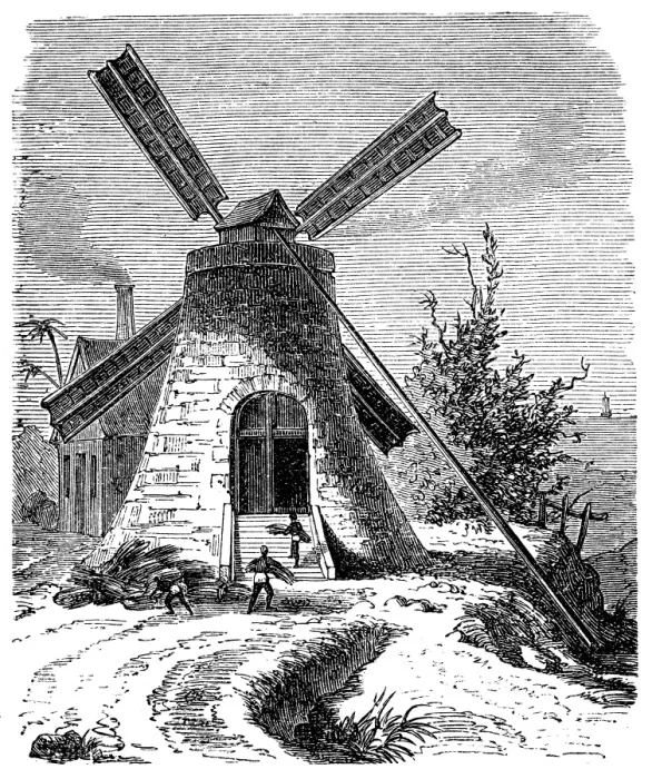 Framed Print : Mill, sugar production
