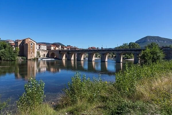 Millau  /  France - historic bridge crossing Tarn River