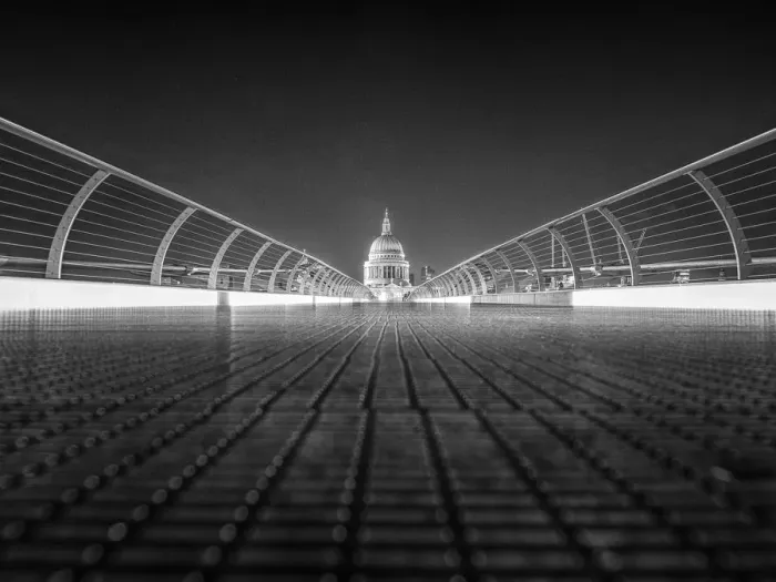 Framed Print : Millennium Bridge and St Paul s Framed Print : Millennium Bridge and St Paul s