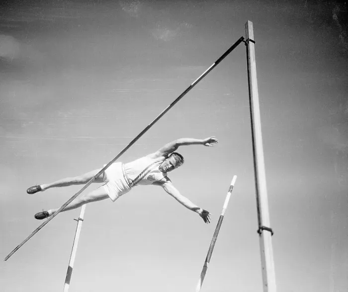Framed Print : Bill Miller Pole Vaulting Framed Print : Bill Miller Pole Vaulting