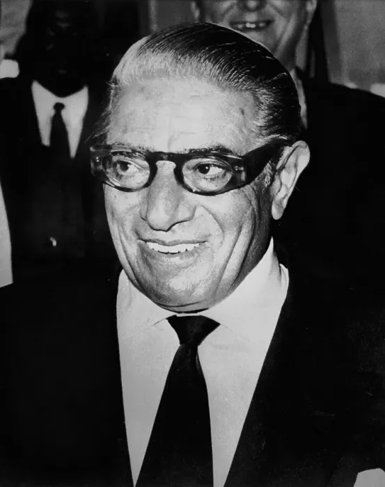 Framed Print : Millionaire Aristotle Onassis Smiling and Wearing Eyeglasses Framed Print : Millionaire Aristotle Onassis Smiling and Wearing Eyeglasses