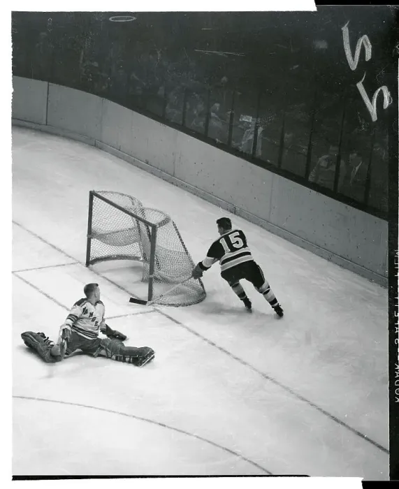 Framed Print : Milt Schmidt Scoring a Goal Framed Print : Milt Schmidt Scoring a Goal