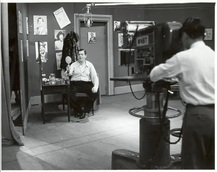 : Milton Berle Being Taped By Tv-Cameraman : Milton Berle Being Taped By Tv-Cameraman