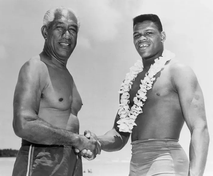 Framed Print : Milton Campbell and Duke Kahanamoku Framed Print : Milton Campbell and Duke Kahanamoku