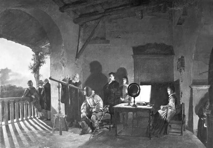 Framed Print : Milton In Galileo's Observatory Framed Print : Milton In Galileo's Observatory