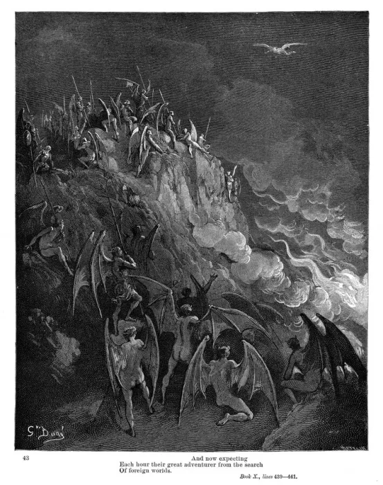 Framed Print : MIltons Paradise 1885 Framed Print : MIltons Paradise 1885
