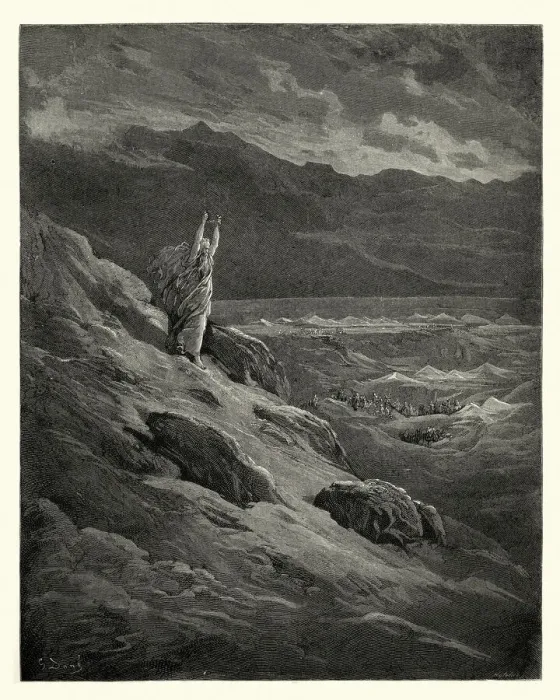 Framed Print : Miltons Paradise Lost - They beseech, That Moses