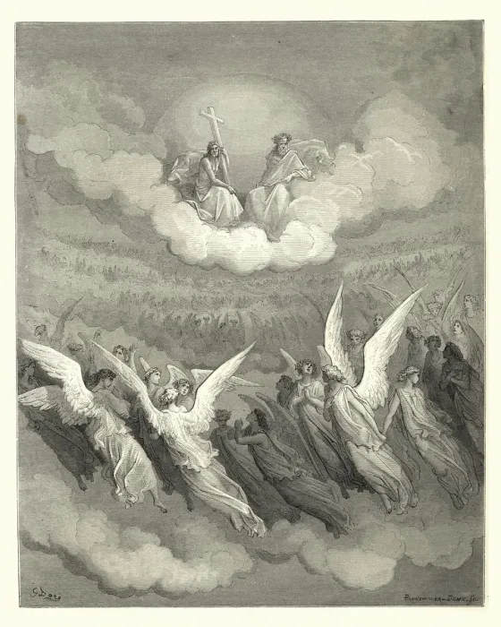 Framed Print : Miltons Paradise Lost - Gustave Dore - Heaven rung Framed Print : Miltons Paradise Lost - Gustave Dore - Heaven rung