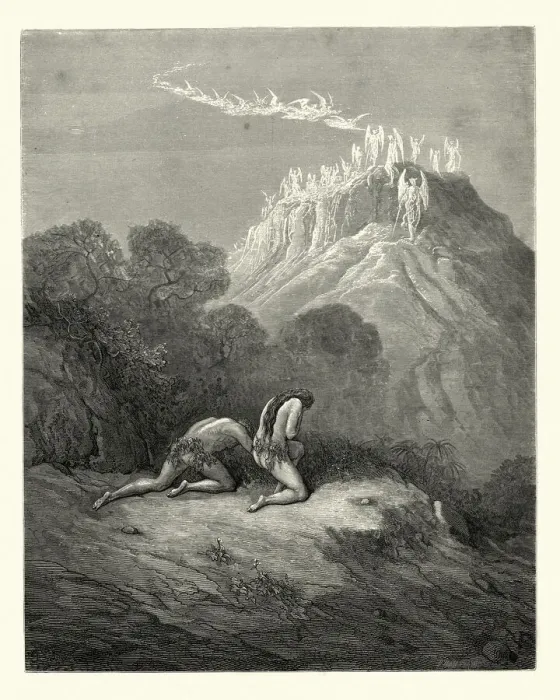 Framed Print : Miltons Paradise Lost - The heavenly bands