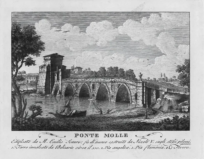 Framed Print : Milvian Bridge, Ponte Milvio, formerly Ponte Molle or Mollo, Pons Milvius, a bridge dating back to antiquity that spans the Tiber in Rome, Italy, digitally restored reproduction from Vedute principali e piu interessanti di Roma by Giovanni Battista Framed Print : Milvian Bridge, Ponte Milvio, formerly Ponte Molle or Mollo, Pons Milvius, a bridge dating back to antiquity that spans the Tiber in Rome, Italy, digitally restored reproduction from Vedute principali e piu interessanti di Roma by Giovanni Battista