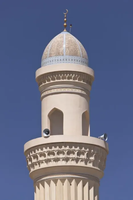 Framed Print : Minaret with a golden crescent moon, Bahla, Ad Dakhiliyah, Oman Framed Print : Minaret with a golden crescent moon, Bahla, Ad Dakhiliyah, Oman