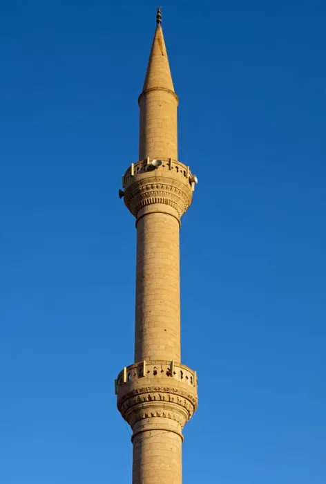 Framed Print : Minaret of a mosque protruding into the blue sky, Goreme, Cappadocia, Turkey Framed Print : Minaret of a mosque protruding into the blue sky, Goreme, Cappadocia, Turkey
