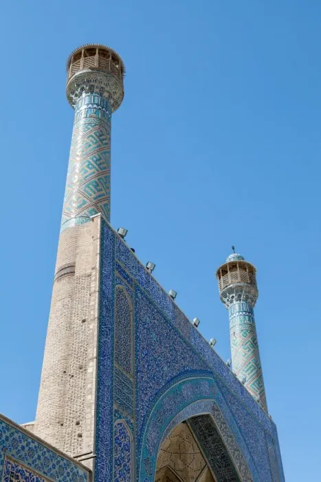 Framed Print : Minarets of Jameh mosque of Isfahan, Iran Framed Print : Minarets of Jameh mosque of Isfahan, Iran
