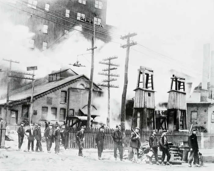 Framed Print : Miners Going on Strike