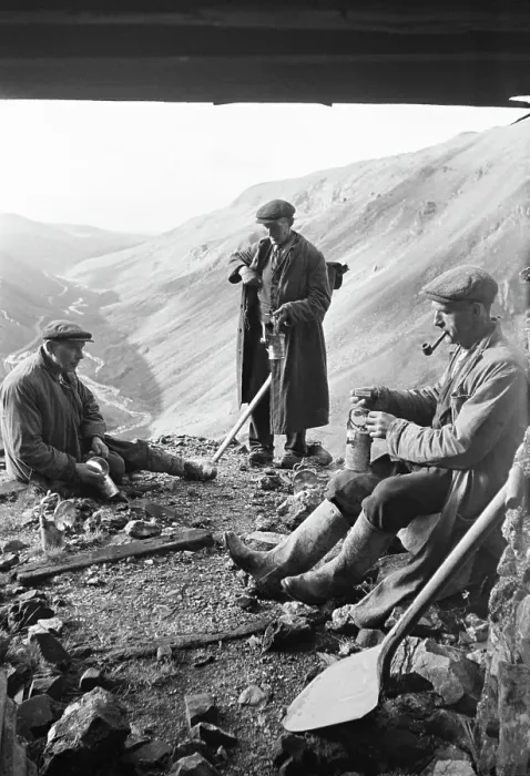 Framed Print : Miners Lunch Break Framed Print : Miners Lunch Break