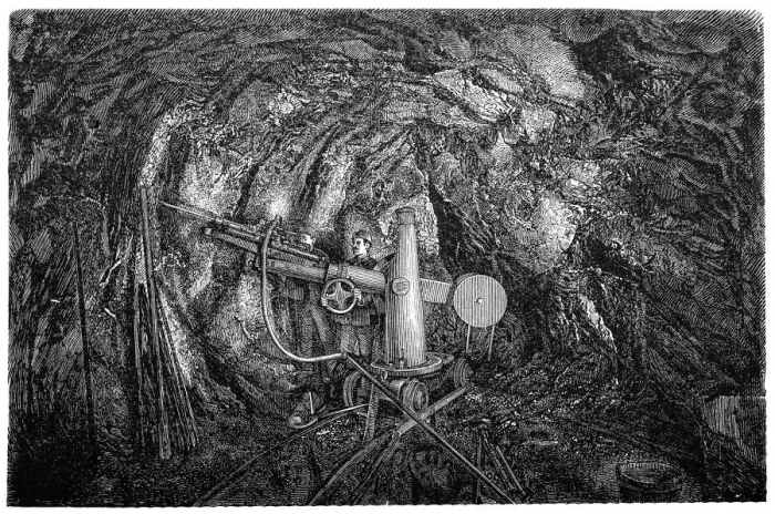 Framed Print : Miners using big hydraulic chisels Framed Print : Miners using big hydraulic chisels