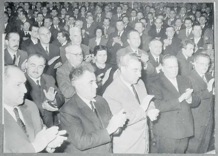 Framed Print : Miniature View of Crowd for Marshal Josip Broz Tito's Address Framed Print : Miniature View of Crowd for Marshal Josip Broz Tito's Address