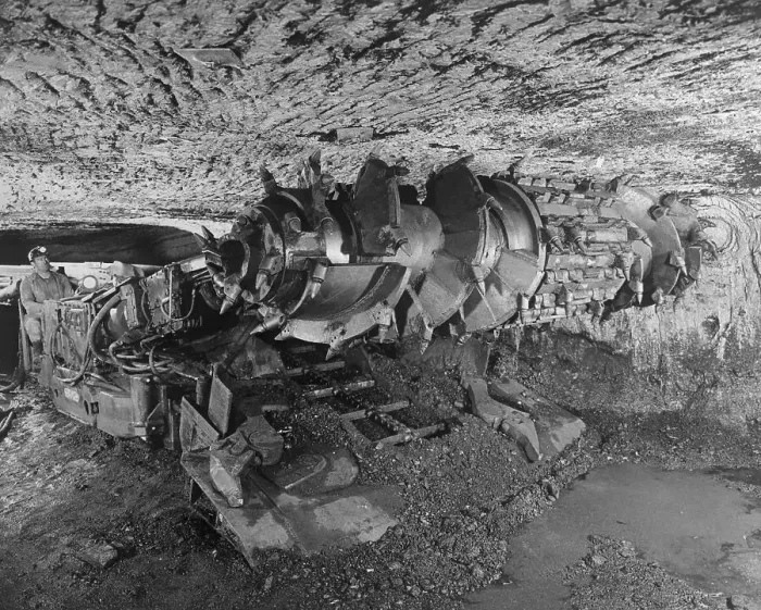 Framed Print : Mining Machine Gathering Coal Framed Print : Mining Machine Gathering Coal