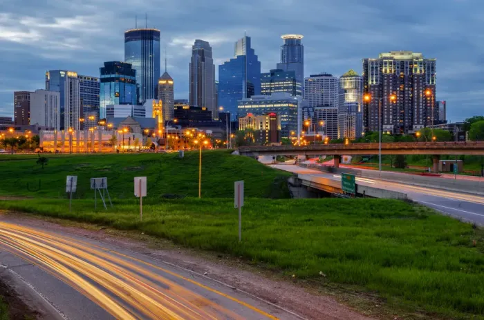 Framed Print : Minneapolis Cityscape Framed Print : Minneapolis Cityscape