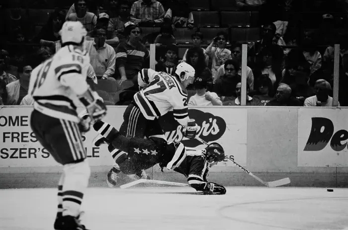Framed Print : Minnesota North Stars v New Jersey Devils Framed Print : Minnesota North Stars v New Jersey Devils