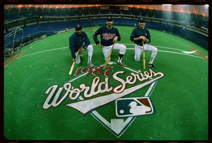 Framed Print : Minnesota Twins Pitchers on World Series Logo Framed Print : Minnesota Twins Pitchers on World Series Logo