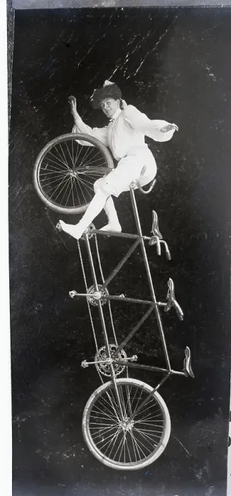 Framed Print : Minnie Kaufman Performing Tricks Framed Print : Minnie Kaufman Performing Tricks