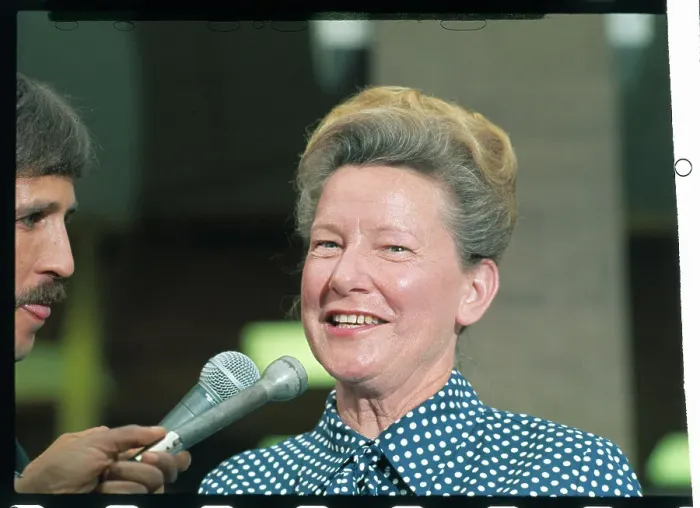 Framed Print : Minnie Pearl Talking to Reporter Framed Print : Minnie Pearl Talking to Reporter