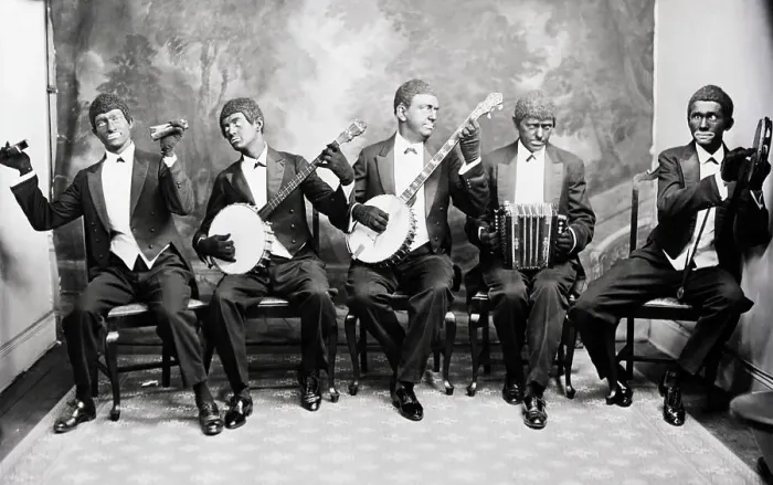 Framed Print : Minstrel Group of Edward Le Roy Rice Framed Print : Minstrel Group of Edward Le Roy Rice