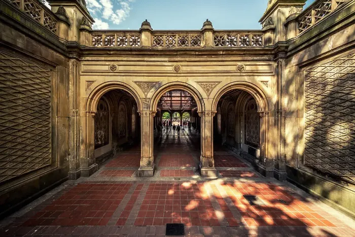 Framed Print : Minton Tiles at Bethesda Arcade