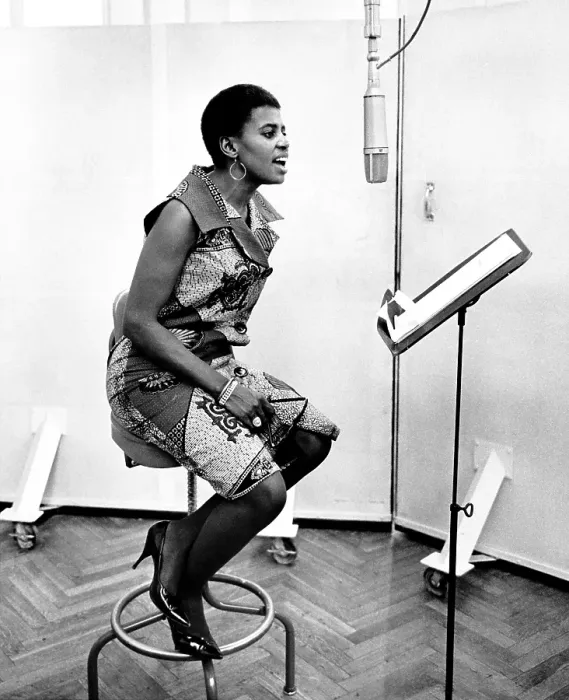 Framed Print : Miriam Makeba In The Studio Framed Print : Miriam Makeba In The Studio