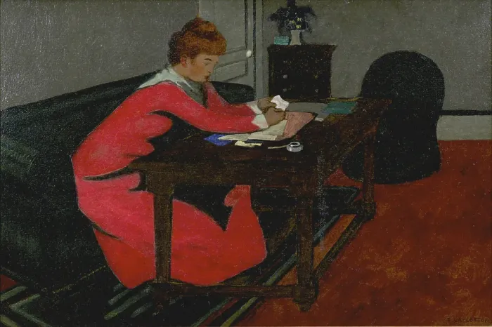 Framed Print : Misia at her desk, 1897 Framed Print : Misia at her desk, 1897