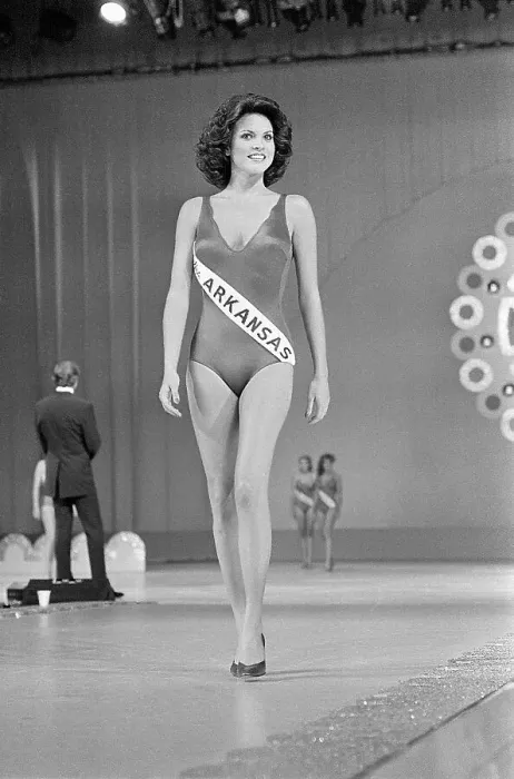 Framed Print : Miss Arkansas on Runway During Swimsuit Competition Framed Print : Miss Arkansas on Runway During Swimsuit Competition